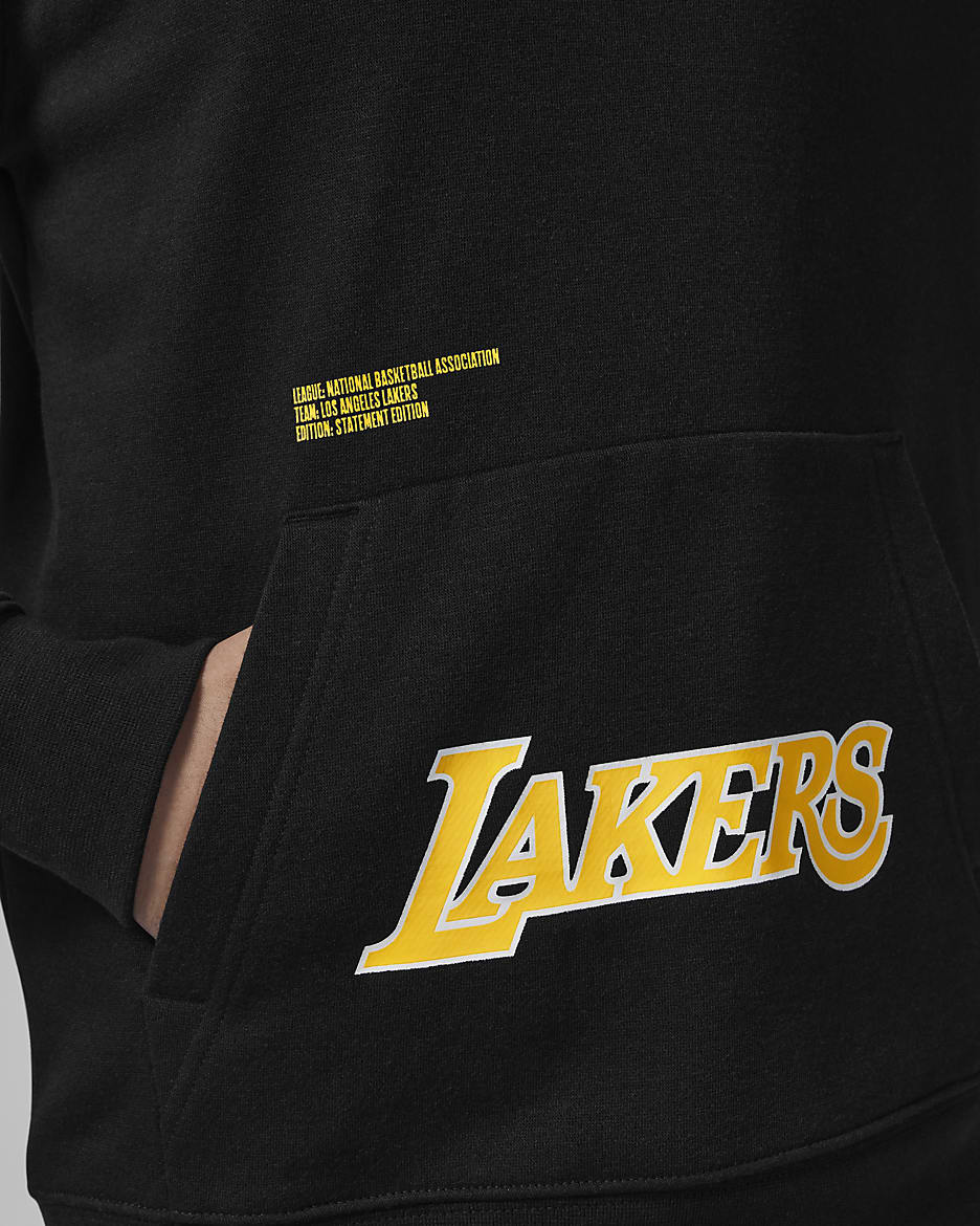 Black lakers hoodie nike best sale